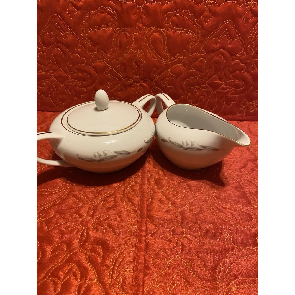 Kayson's Fine China -Japan - Golden Rhapsody Pattern - 1960's Sugar & Creamer